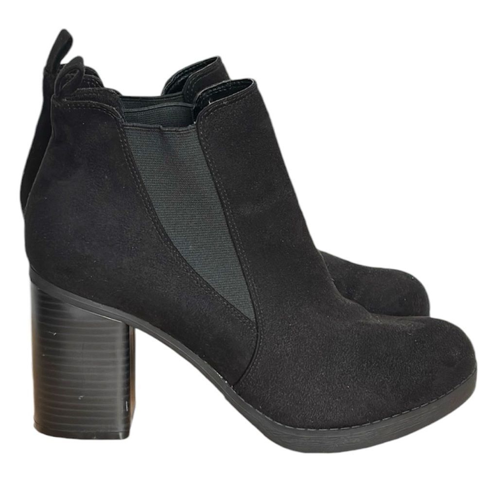 American Eagle black Y2K boots block heel Chelsea boots size 9.5